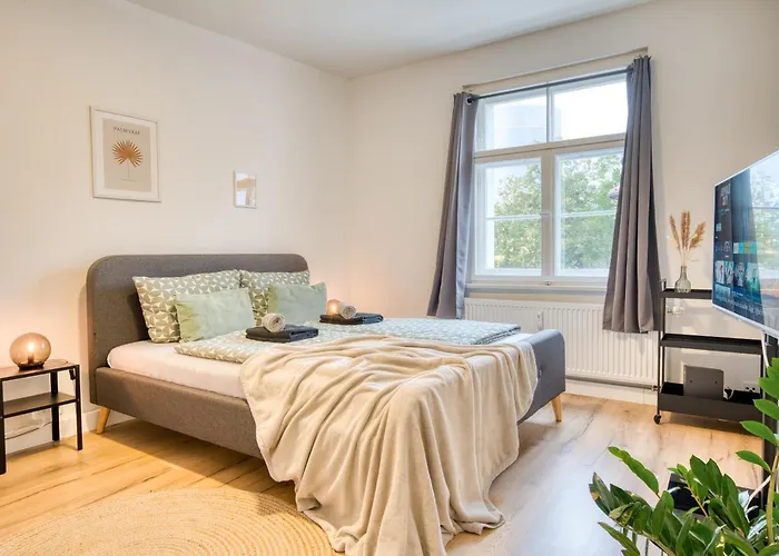 Homy I Stylisches Retroapartment Netflix & Wlan