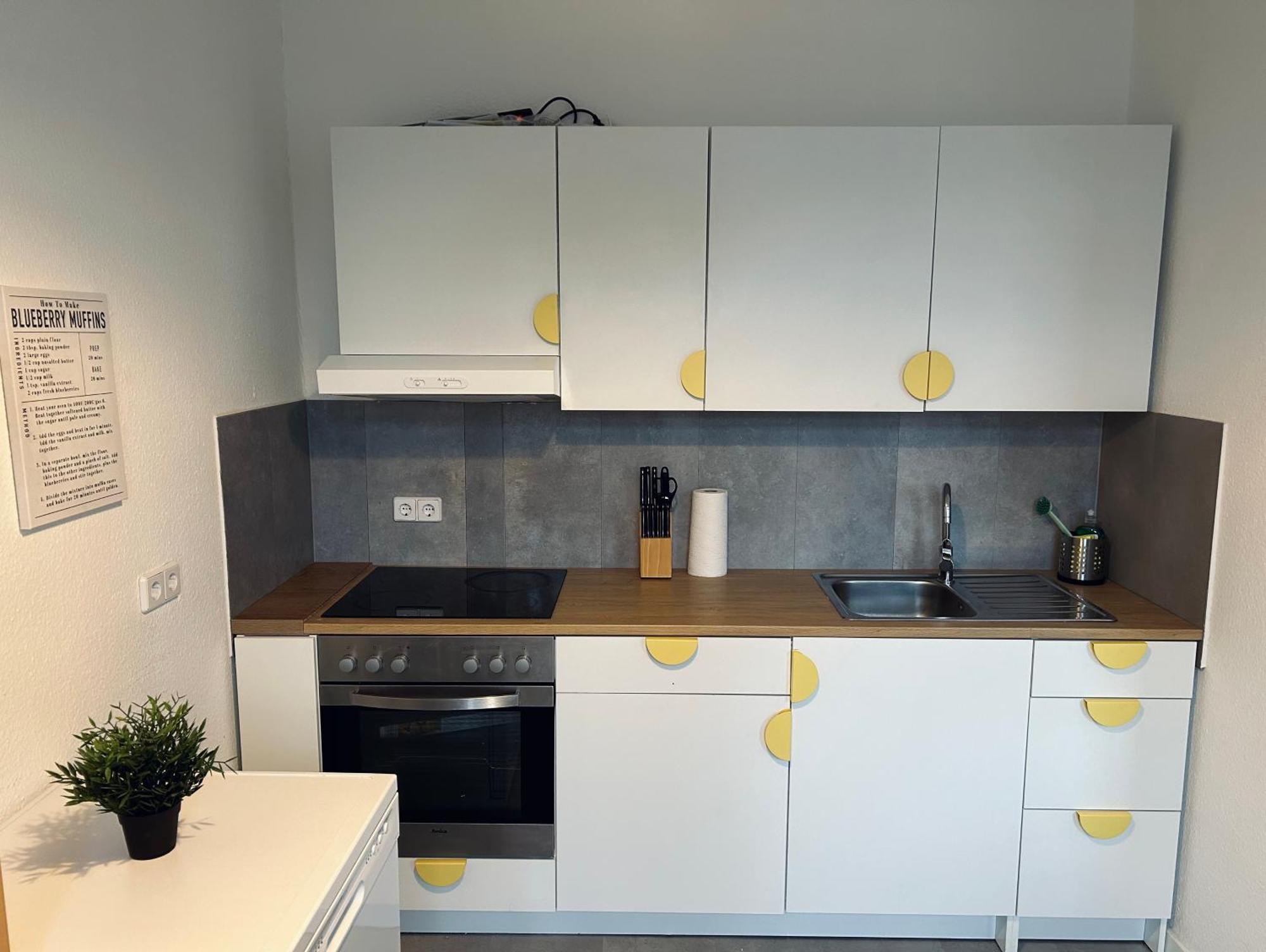 2 Schlafzimmer-balkon-kueche-parkplatz-designerbad Appartement Leipzig