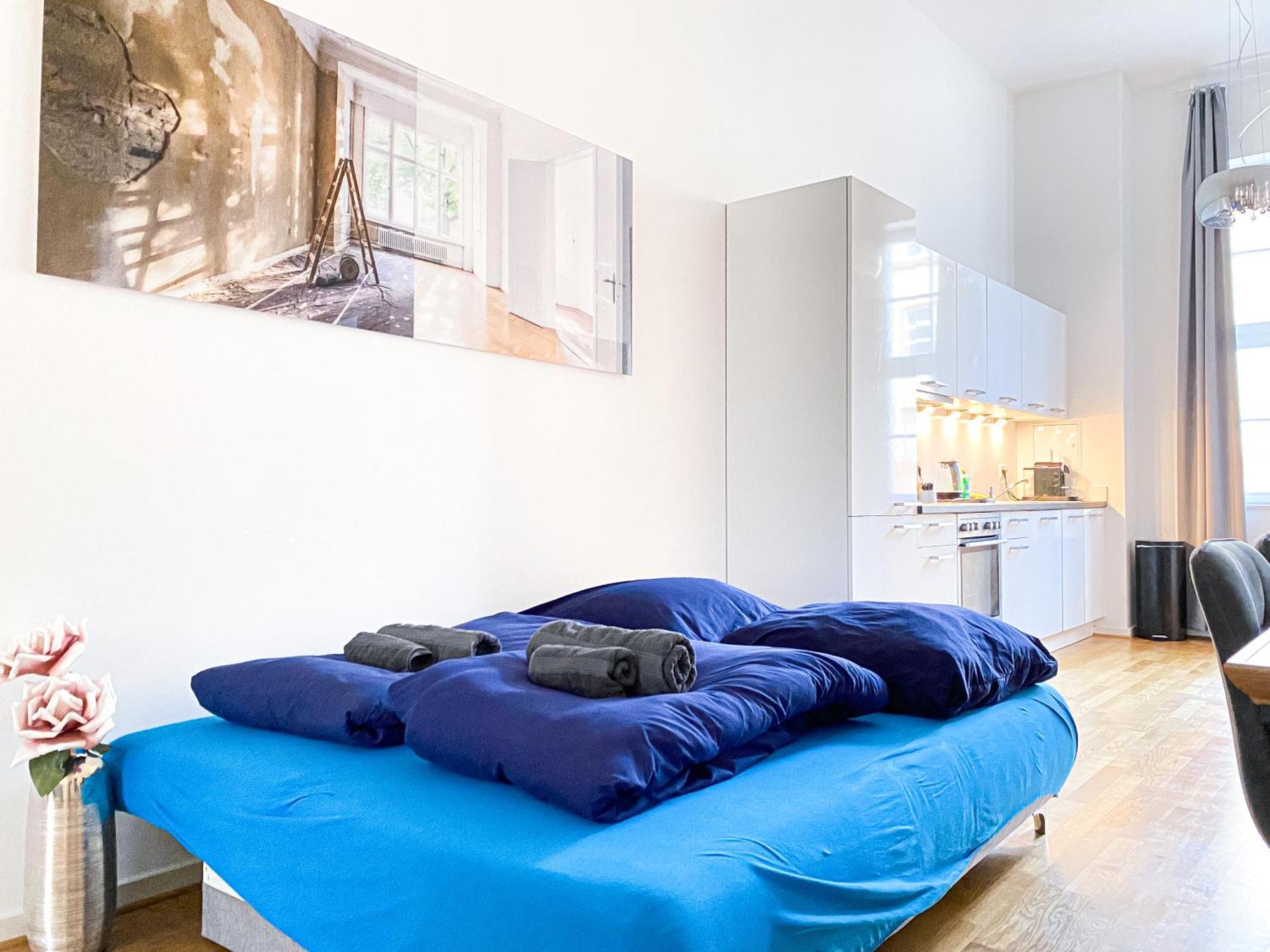 Apartment Grosse 3-raum Luxus-unterkunft Mit 2 Badern, Waschtrockner & Kostenfreier Tiefgarage In Innenstadtnahe