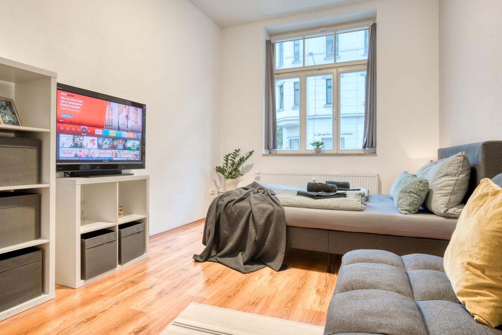 Homy I Altbaucharme Netflix Und Wlan * Leipzig