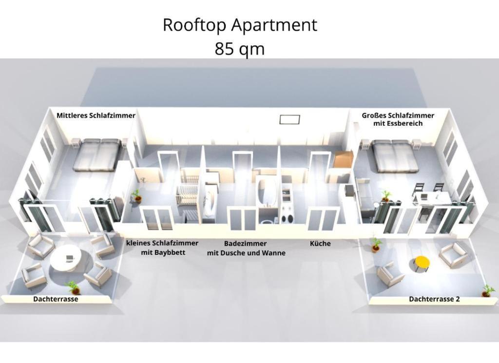 Residenz Goethe Mit 2 Dachterrassen Apartment *