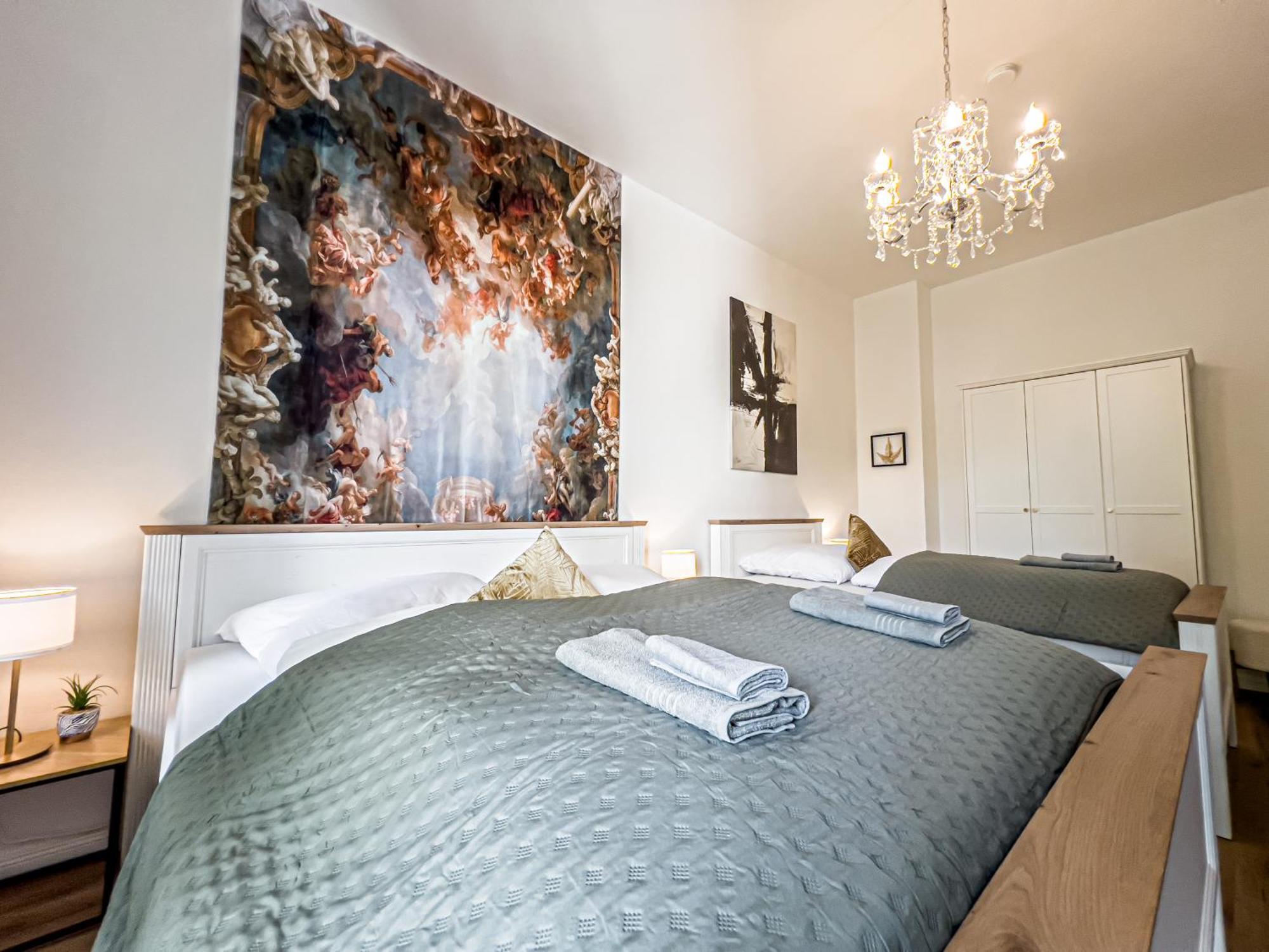 Grosse 3 Schlafzimmer Mit Kueche, Bad, Waschmaschine & Balkon Am Zoo Appartement Leipzig