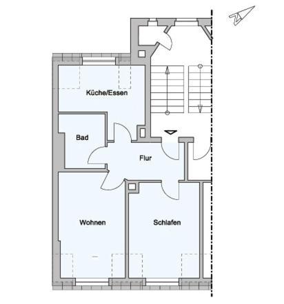 2-zimmer-traumwohnung: Schick * Hell * Ruhig * Grosse Raeume * Zentrumsnah Appartement *