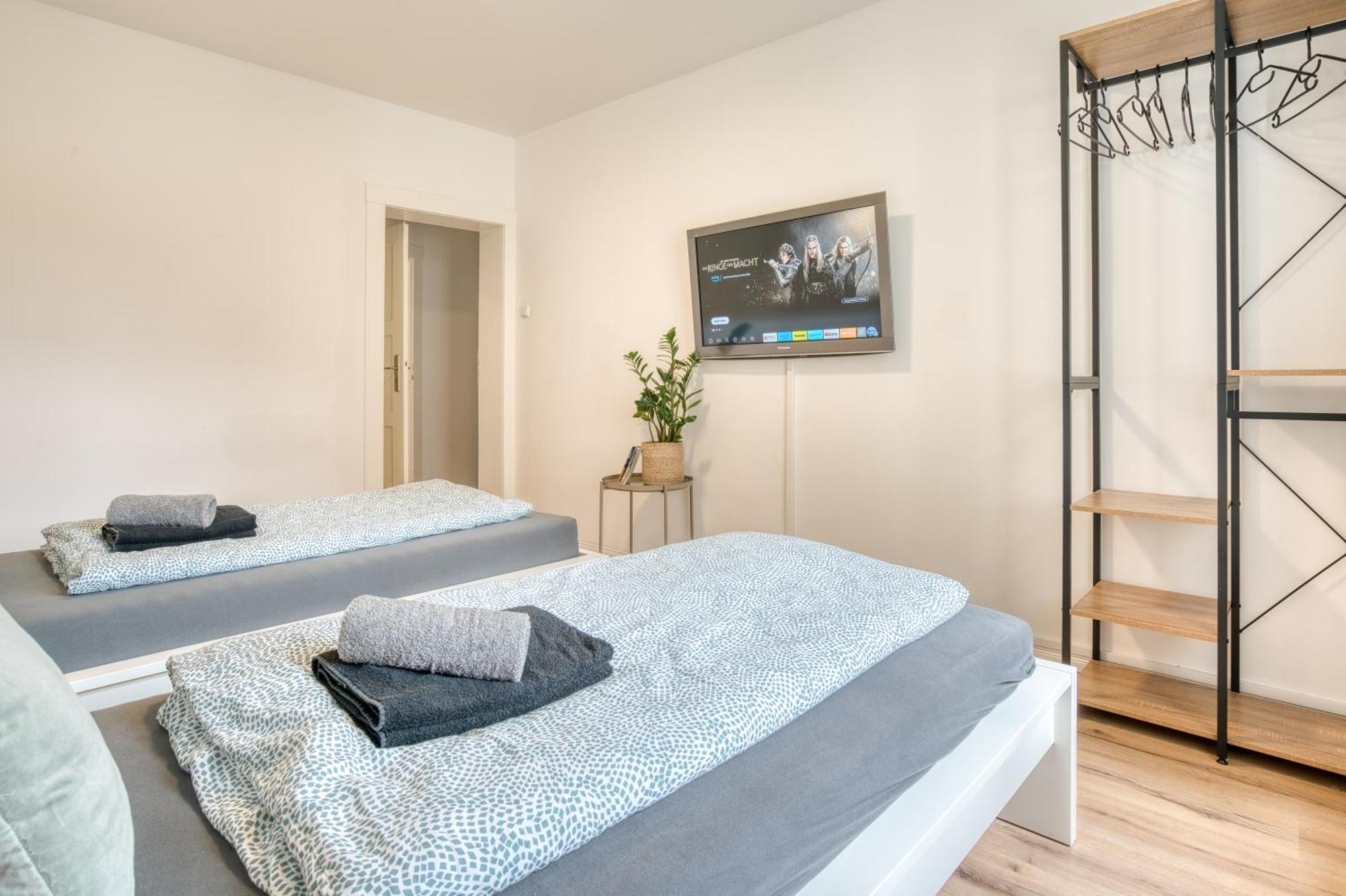 Homy I Stylisches Retroapartment Netflix & Wlan