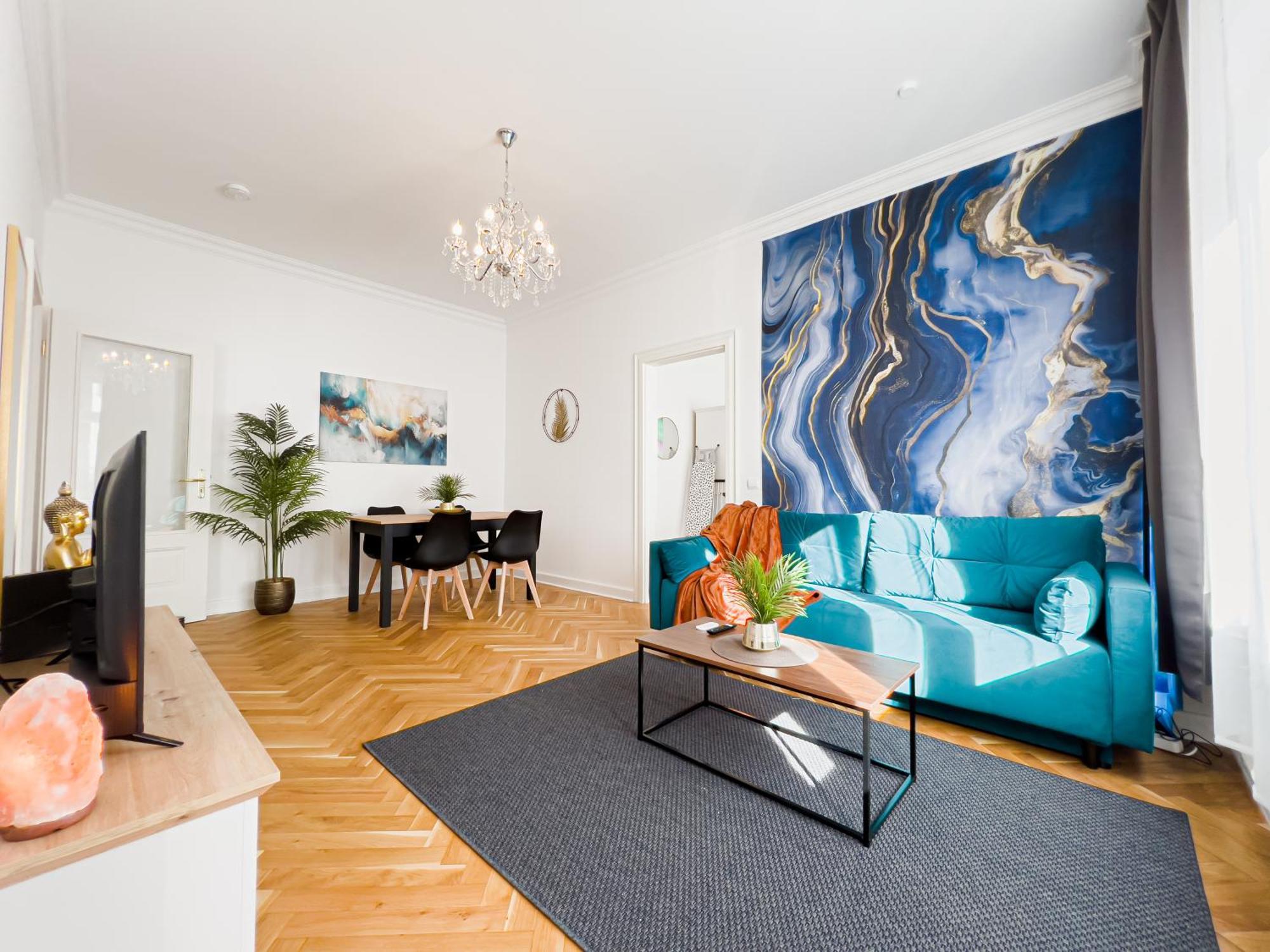 Erstklassiges Ferienapartment Citynah Mit 1 Schlafzimmer - Wifi, Tv, Kuechenzeile, Waschmaschine&trockner