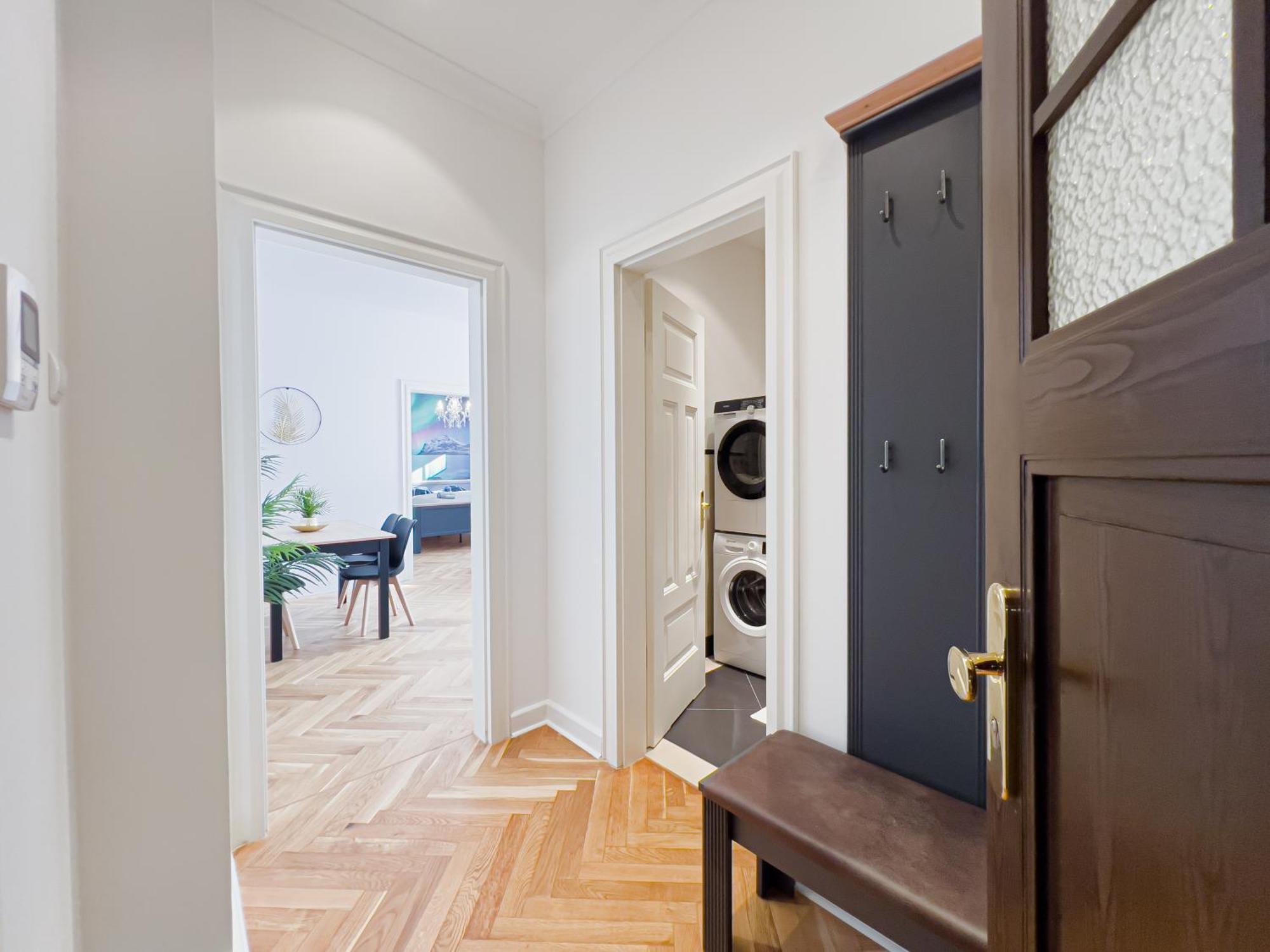 Erstklassiges Ferienapartment Citynah Mit 1 Schlafzimmer - Wifi, Tv, Kuechenzeile, Waschmaschine&trockner Apartment Leipzig