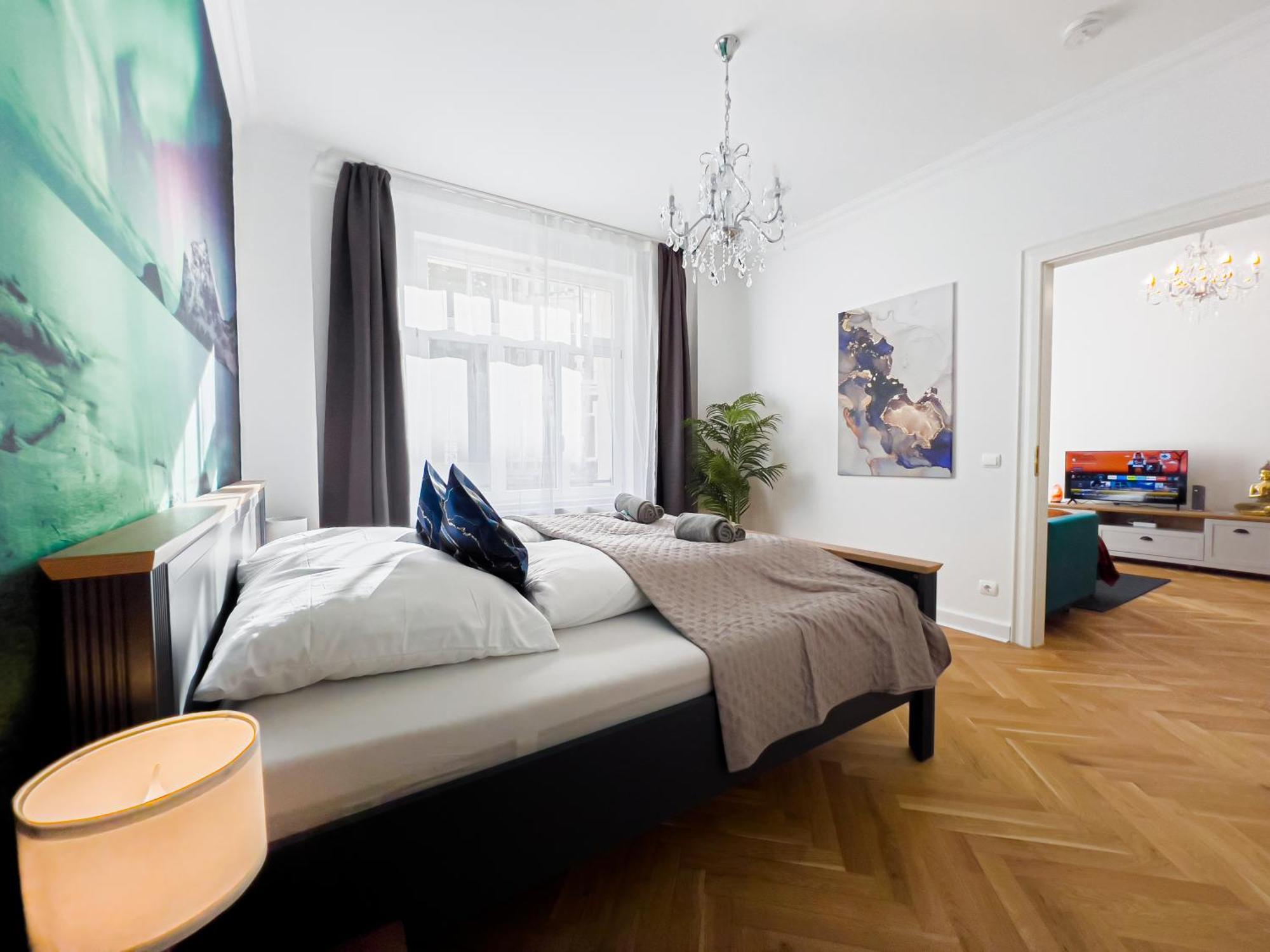 Apartment Erstklassiges Ferienapartment Citynah Mit 1 Schlafzimmer - Wifi, Tv, Kuechenzeile, Waschmaschine&trockner Leipzig
