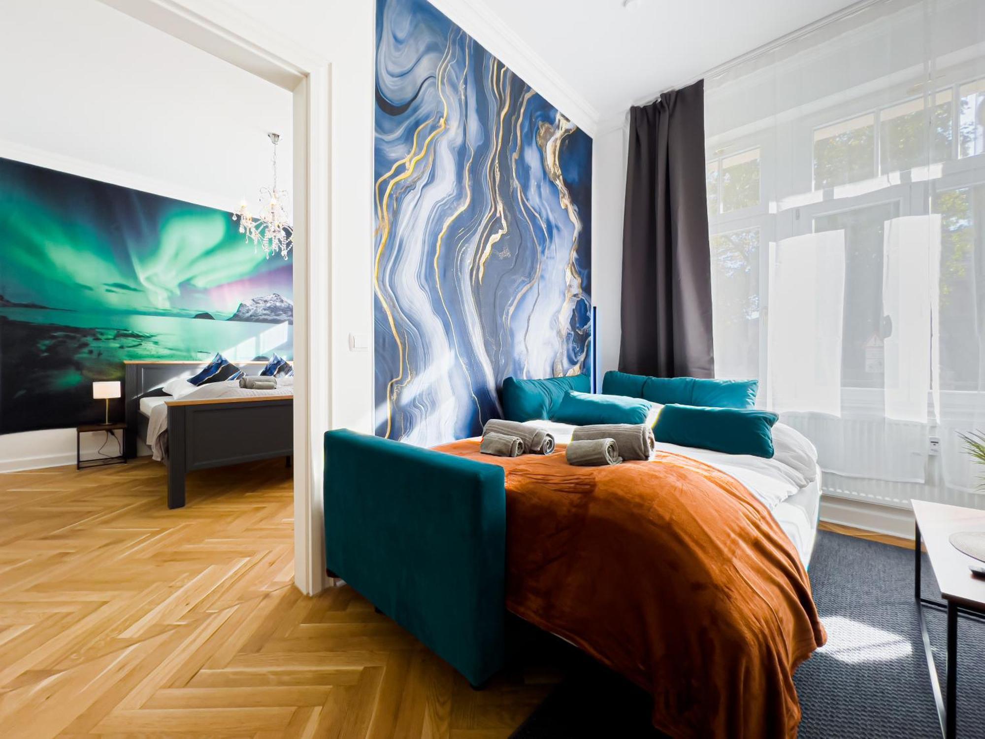 Erstklassiges Ferienapartment Citynah Mit 1 Schlafzimmer - Wifi, Tv, Kuechenzeile, Waschmaschine&trockner Apartment *