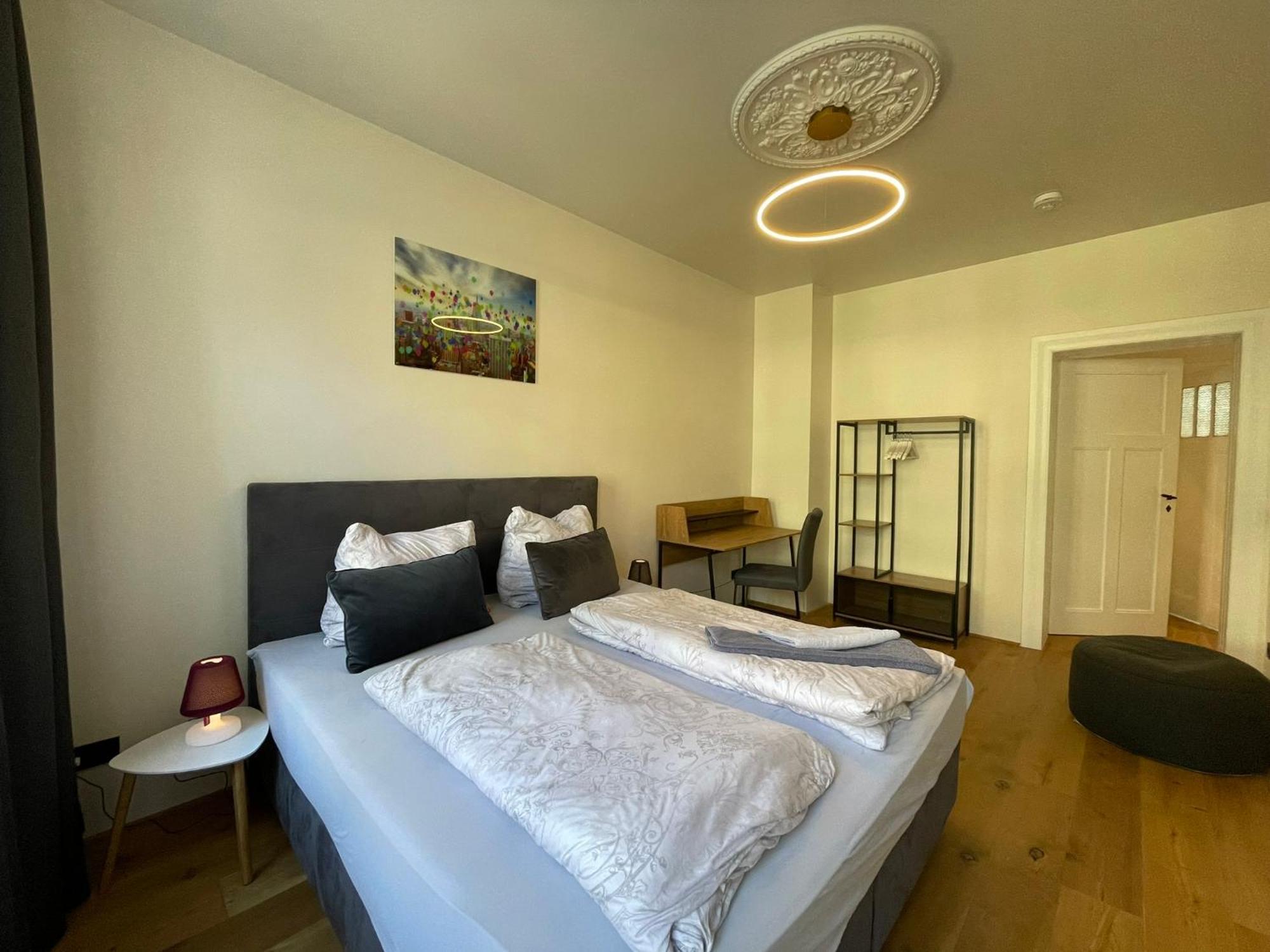 Soul-apartment Balkon Privatparkplatz 2 Boxspringbetten 55zoll Tv Wlan Apartment *